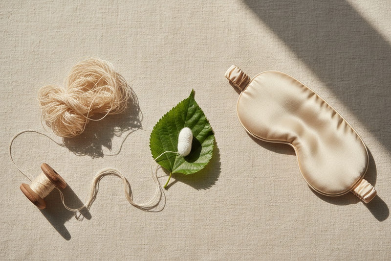 D'où vient la soie : du ver à soie au masque de nuit